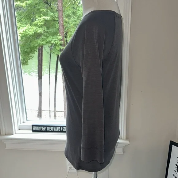 Lilla P 100% Pima Cotton Boatneck Tee, 3/4 sleeves, Medium - Picture 4 of 7